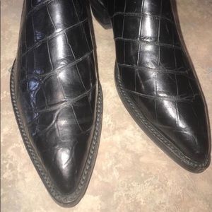Women’s full American alligator back boots 7.5